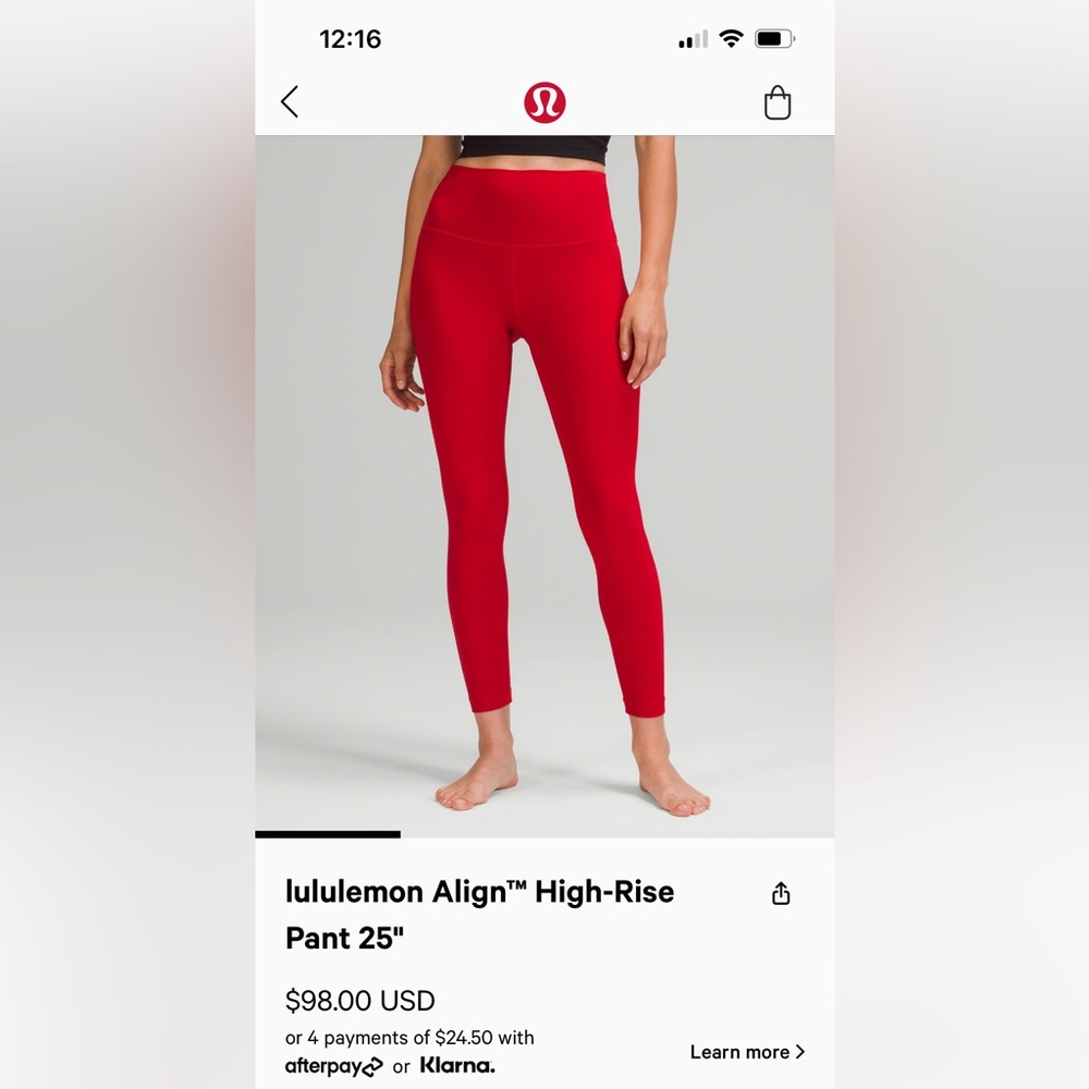 Lululemon Align 25 in leggings